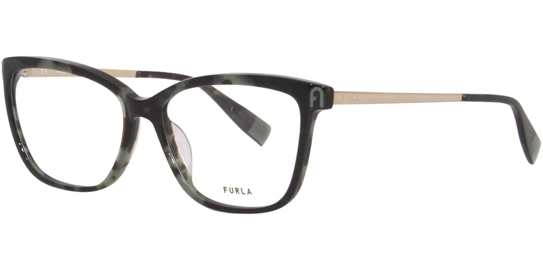Furla Soft Square Eyeglasses w/ 5-Barrel Steel Hinges