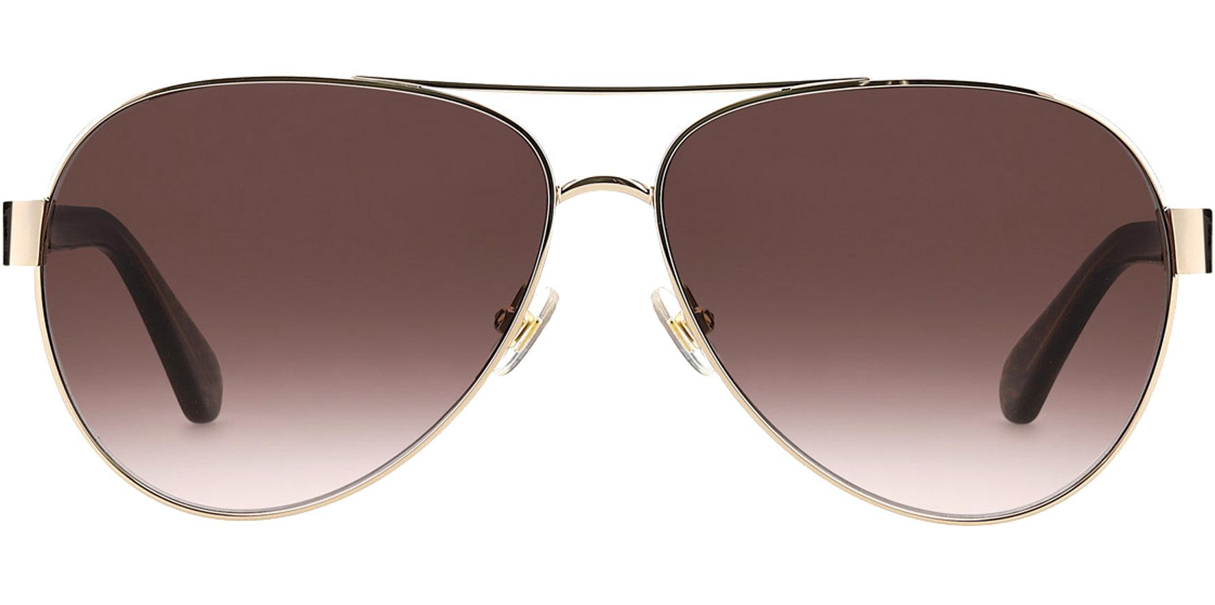 Kate Spade Geneva Aviator w/ Spade Patterned Temples &amp; Gradient Lens - Eyedictive