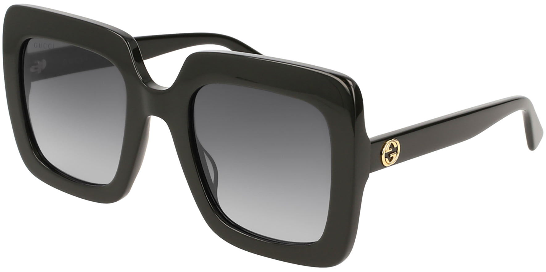 Gucci Black Oversize Square Butterfly w/Gradient Lens - Eyedictive