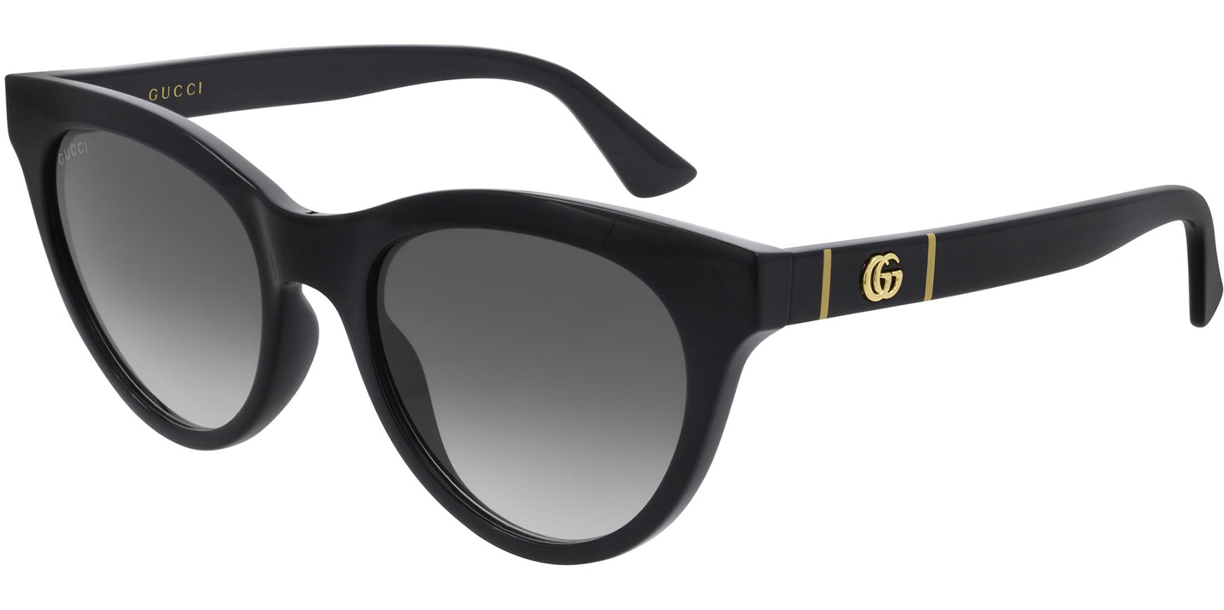 Gucci Black Rounded Cat-Eye w/Gradient Lens - Eyedictive