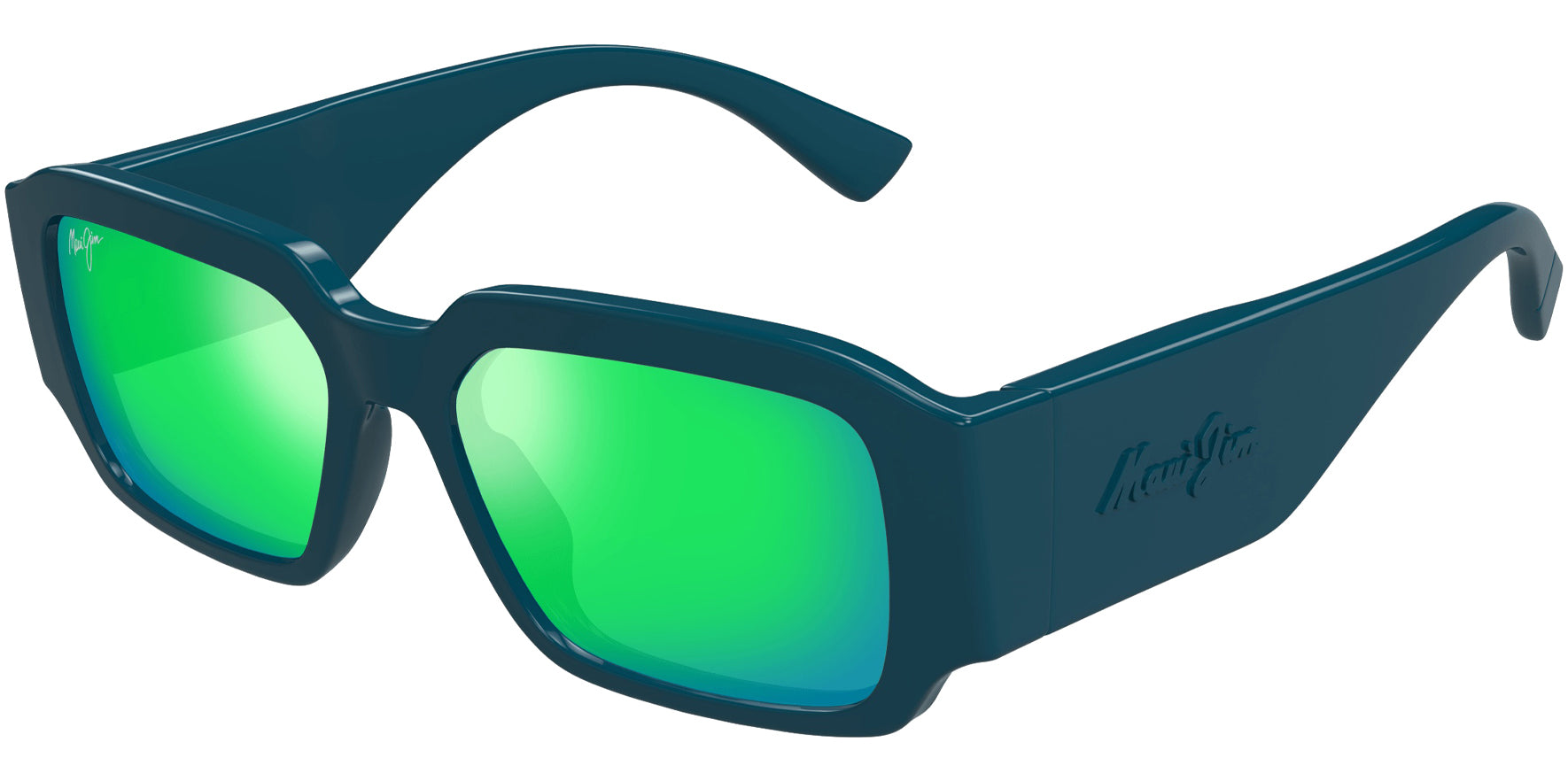 Maui Jim Polarized Kupale Wide Temple Rectangle