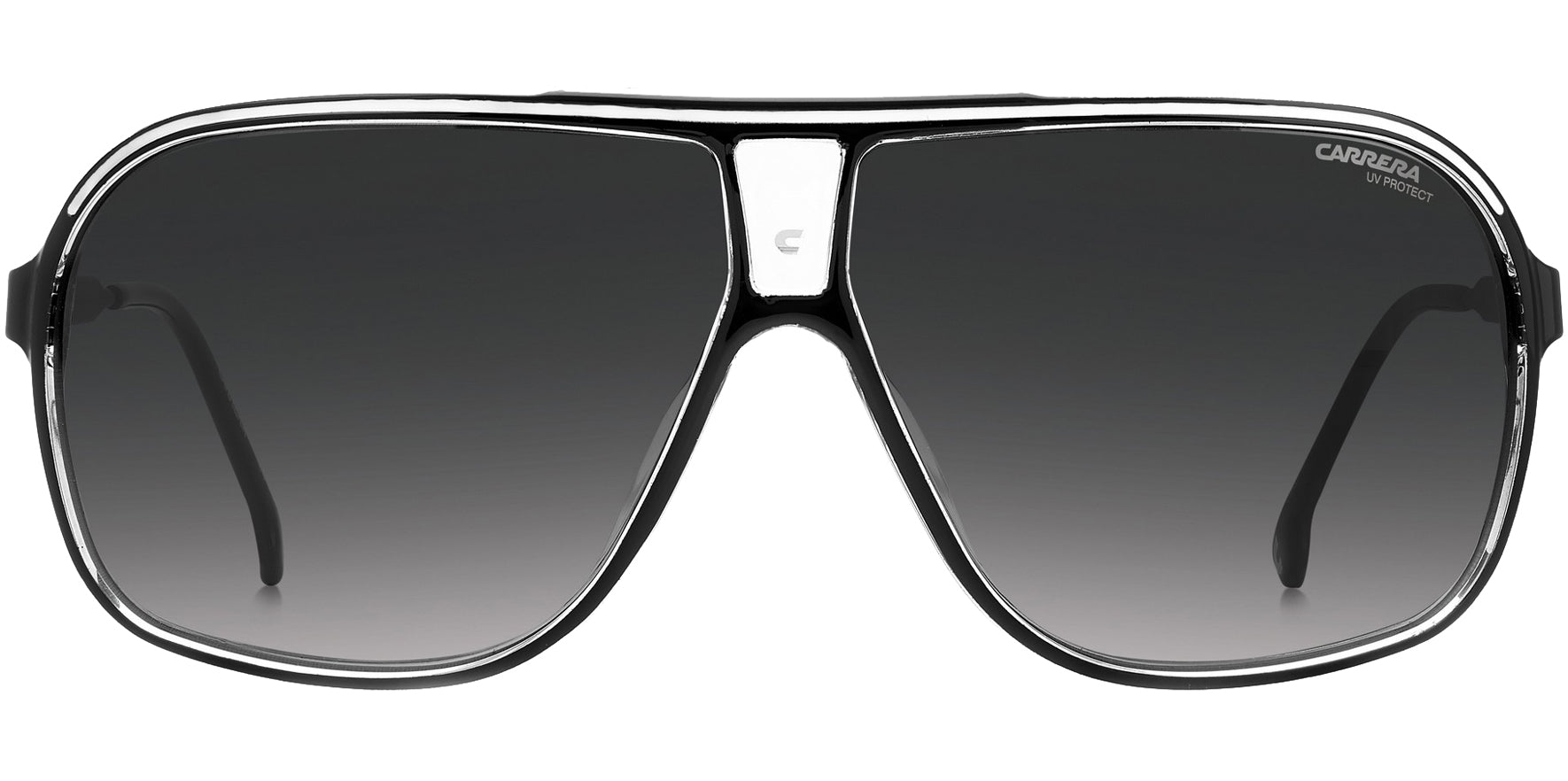 Carrera Grand Prix 3 Black/White Oversized Navigator w/ Gradient Lens