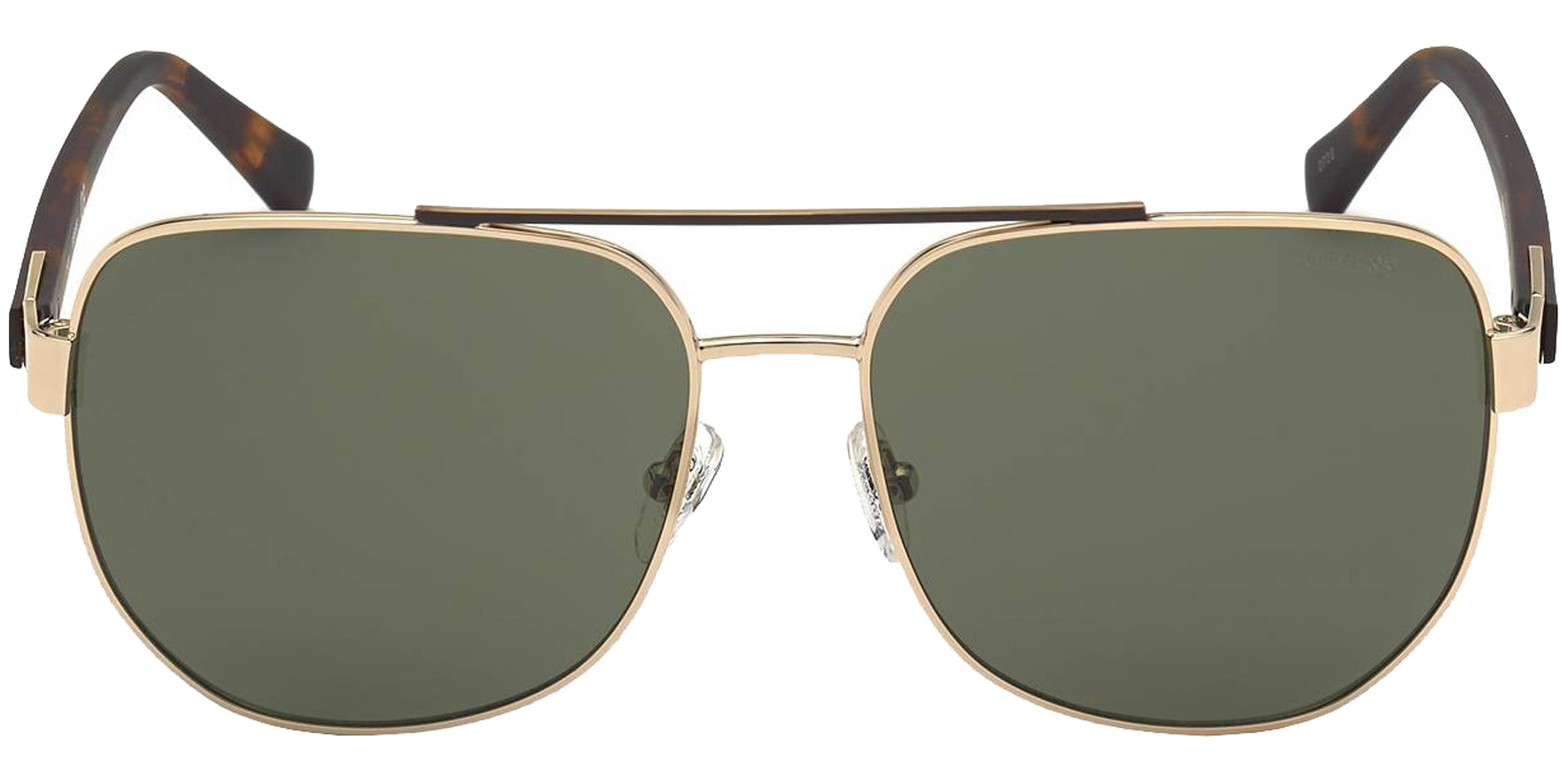 Guess Gold-Tone Geometric Aviator - Eyedictive