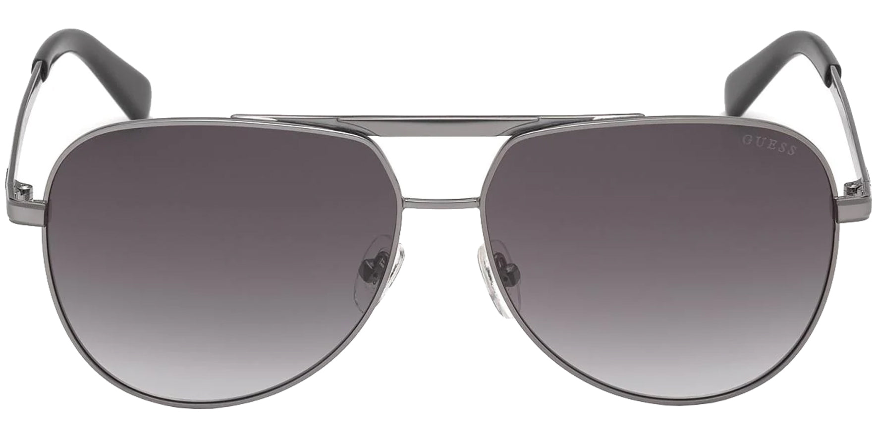 Guess Shiny Gunmetal Aviator w/ Gradient Lens - Eyedictive