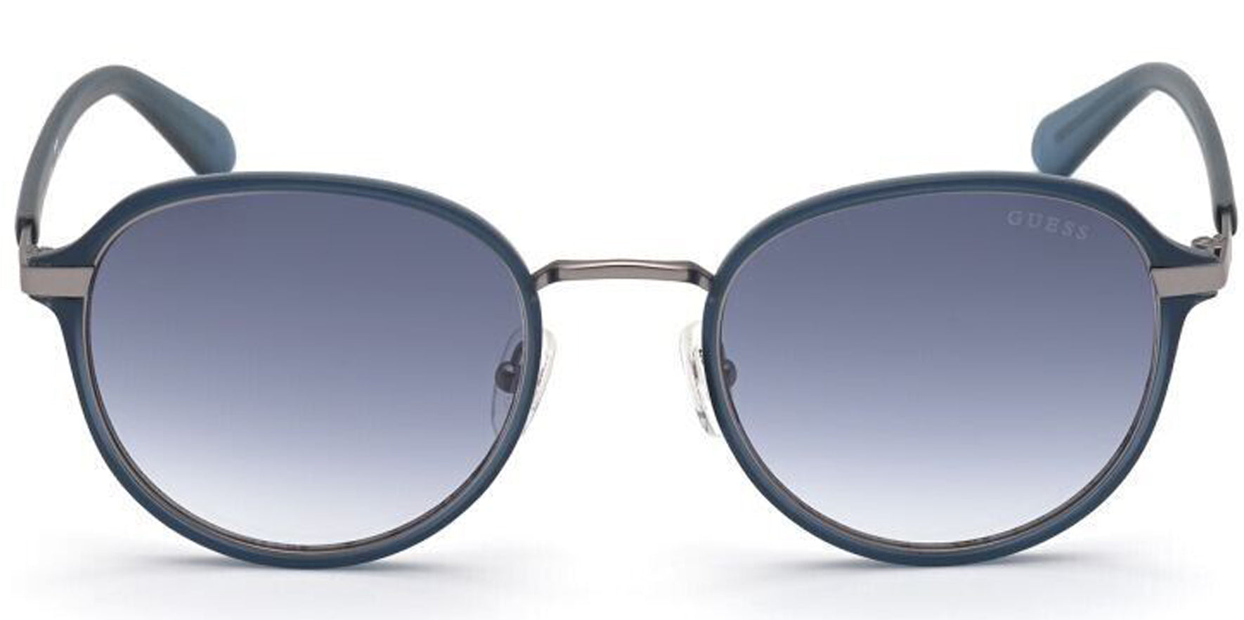 Guess Matte Blue Round Classic w/ Gradient Lens - Eyedictive