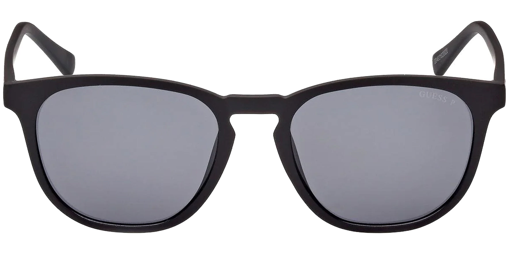 Guess Polarized Matte Black Vintage Style Round - Eyedictive