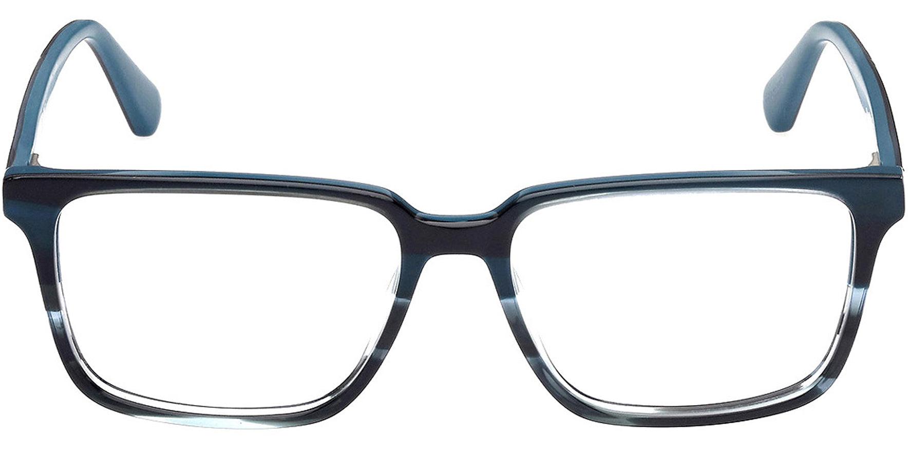 Guess Striped Blue Soft Square Eyeglass Frames
