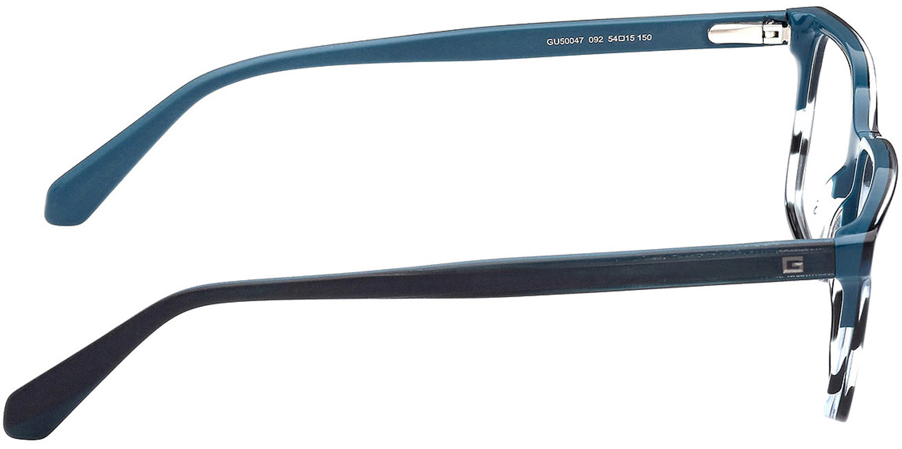 Guess Striped Blue Soft Square Eyeglass Frames