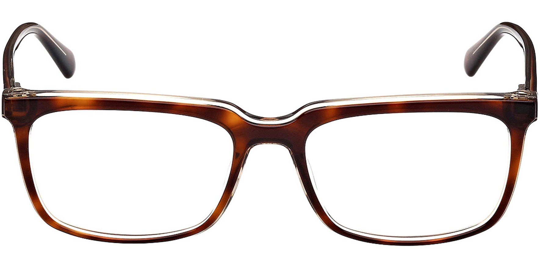 Guess Havana Soft Square Eyeglass Frames