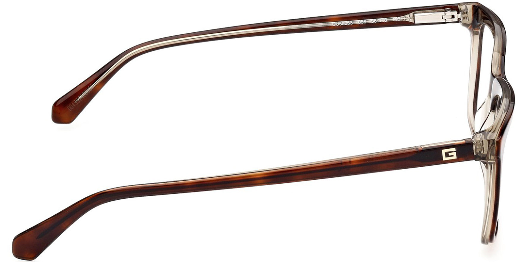 Guess Havana Soft Square Eyeglass Frames