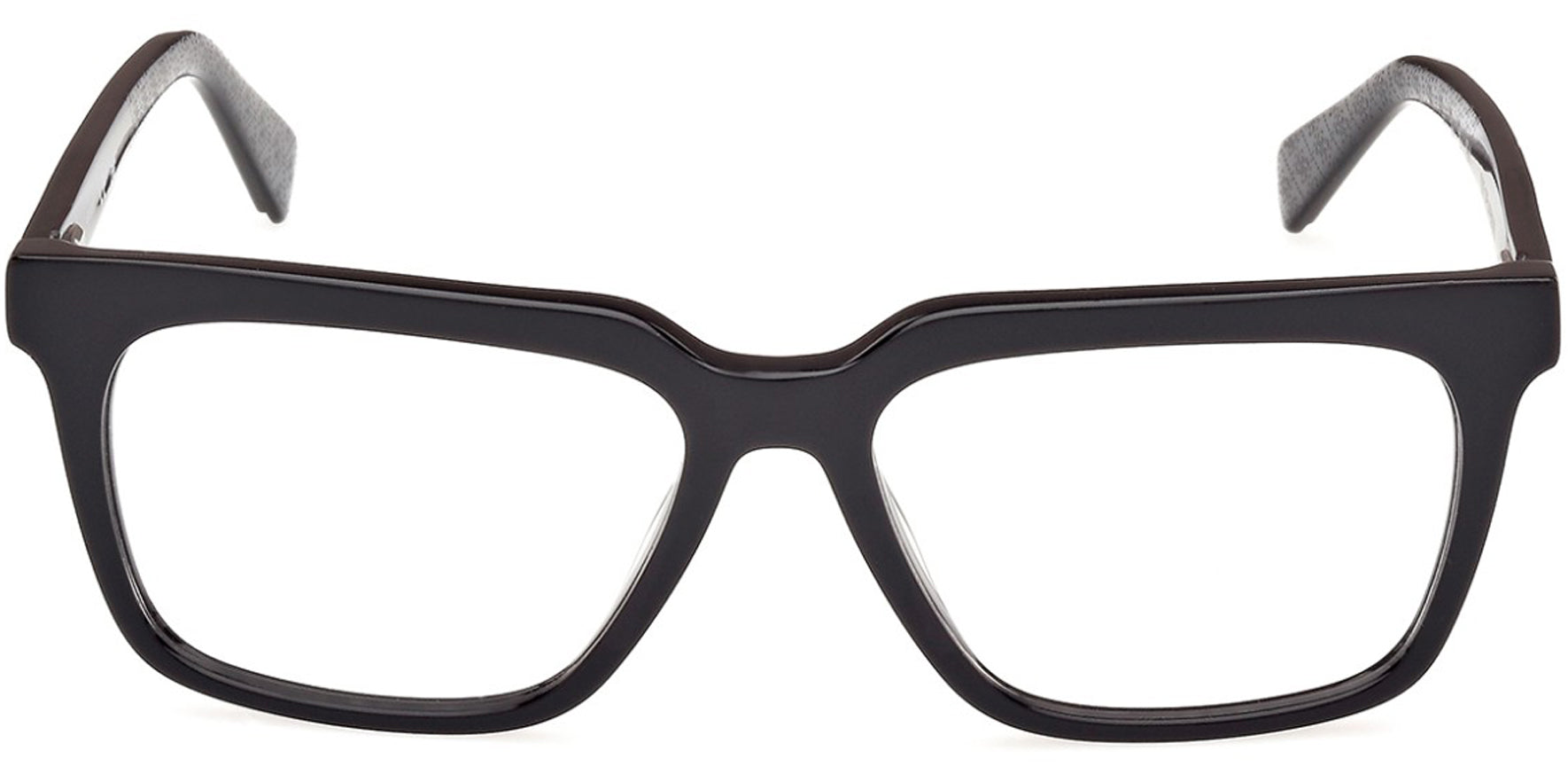Guess Square Shiny Black Square Eyeglass Frames w/ Spring/Flex Hinges