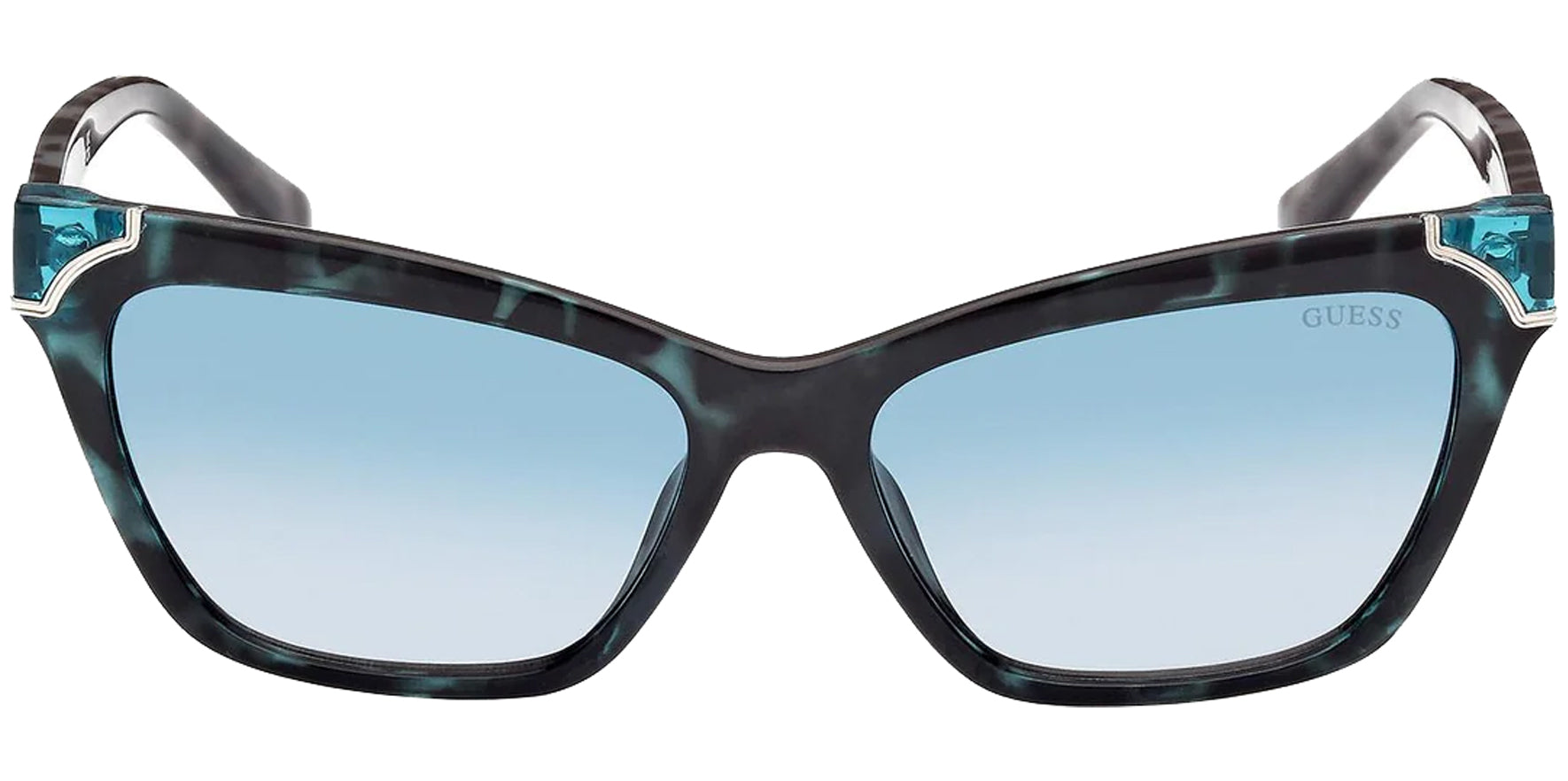 Guess Grey Havana/Turquoise Cat Eye - Eyedictive