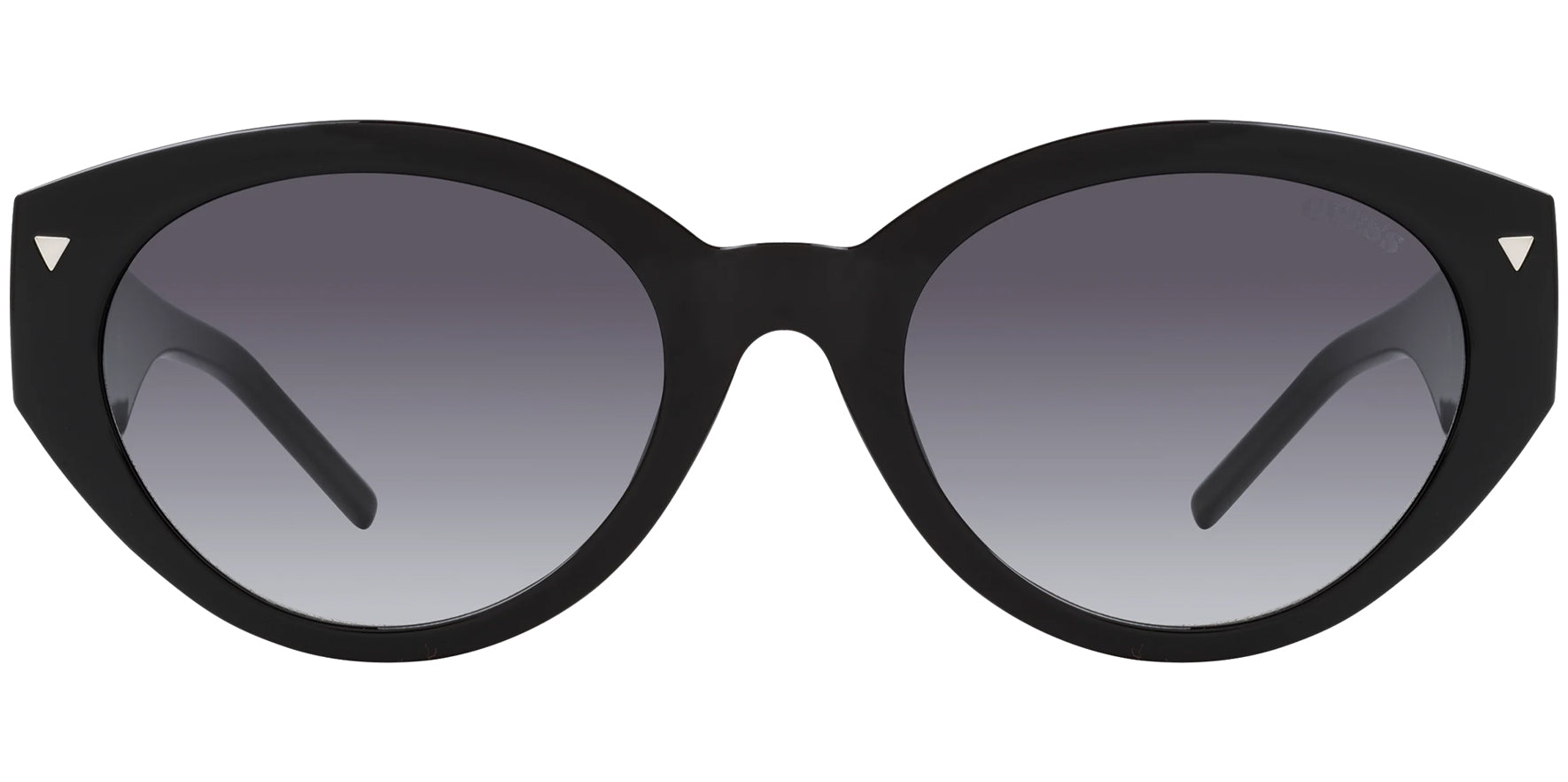 Guess Shiny Black Oval w/ Gradient Lens - Eyedictive