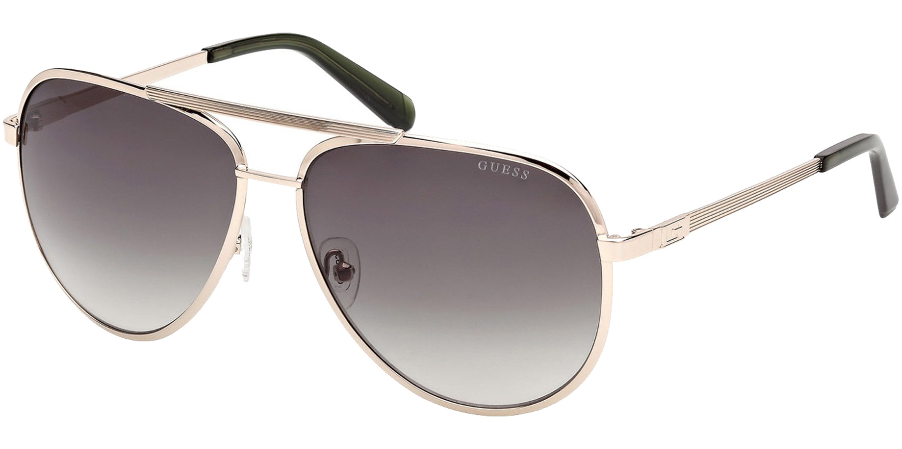 洋楽 VISION Coach Shiny Light Gold Square Semi-Rimless w/ Gradient Lens