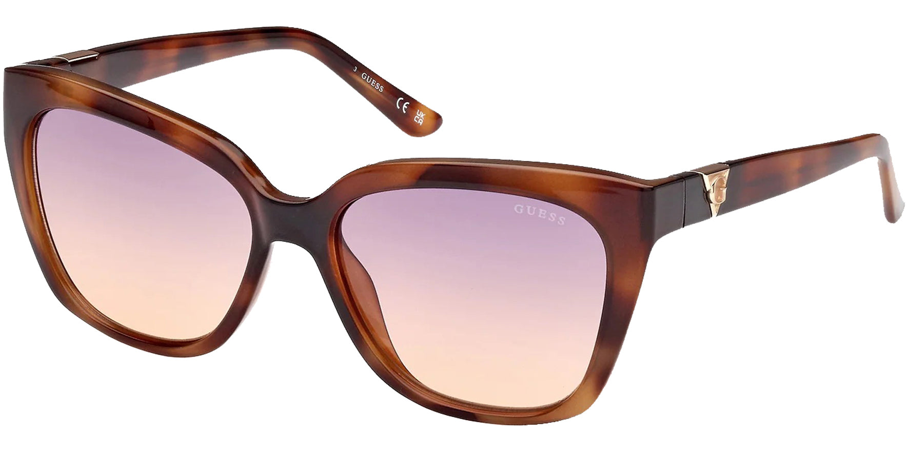 Guess Blonde Havana Cat-Eye w/ Gradient Lens