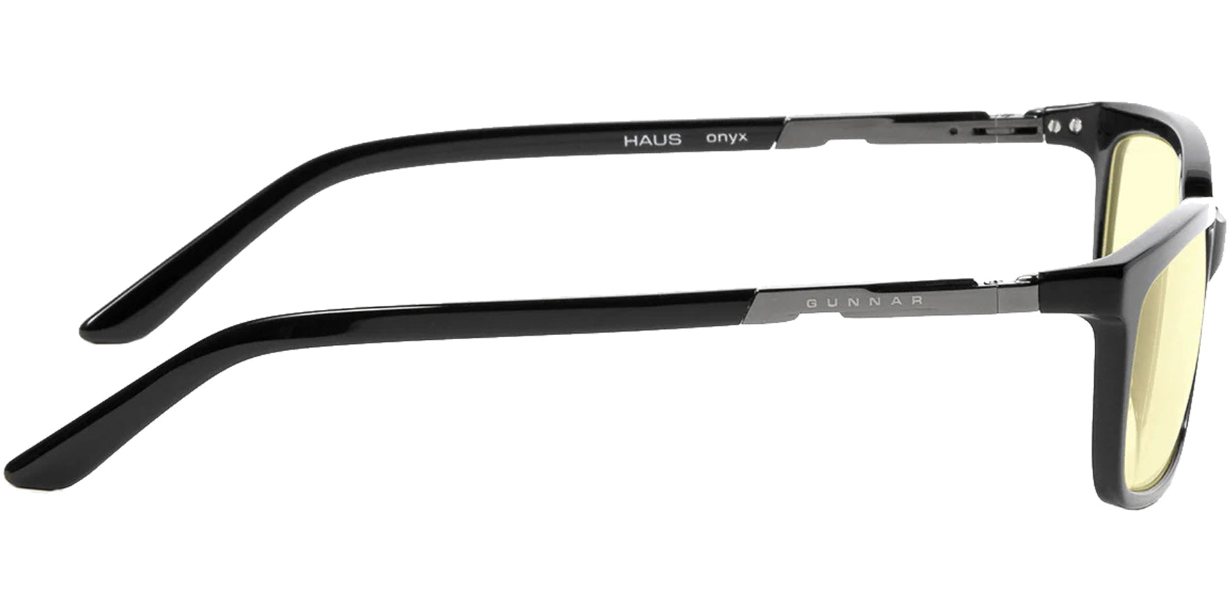 Gunnar Haus Onyx Rectangle Blue Light Blocking Reading Glasses