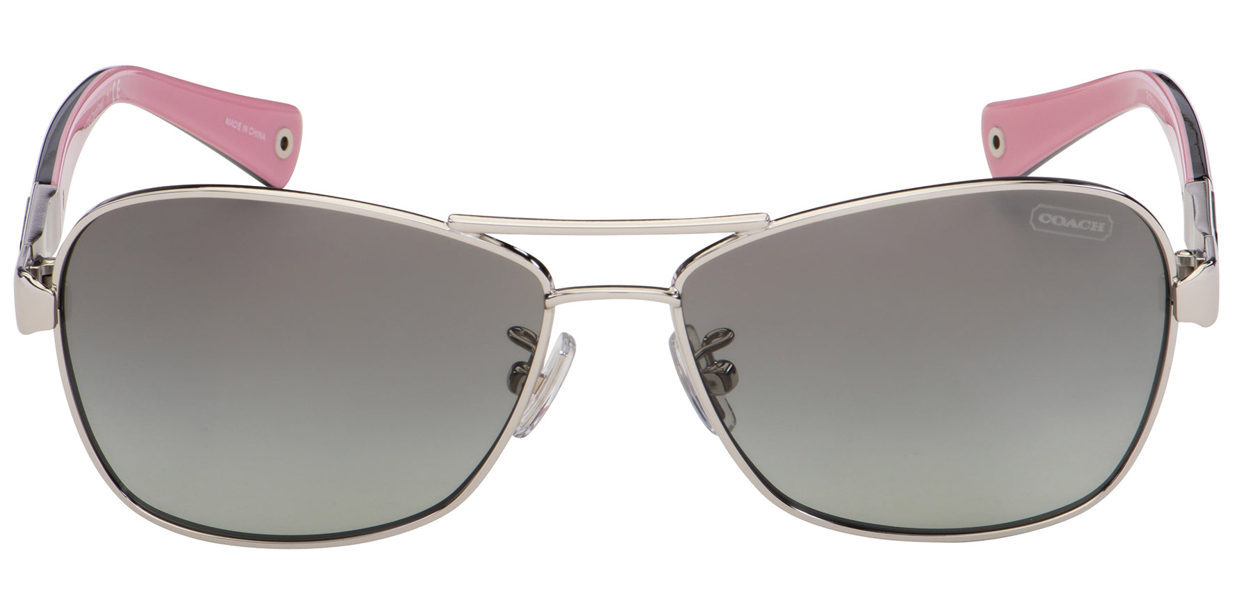 Coach Caroline Silver-Tone/Black Aviator - Eyedictive