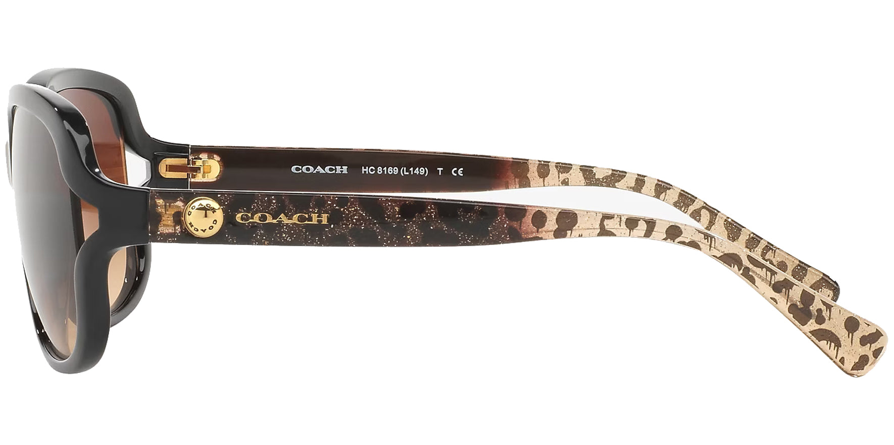 Coach Black/Wild Beast Cutaway Square w/ Gradient Lens - Eyedictive