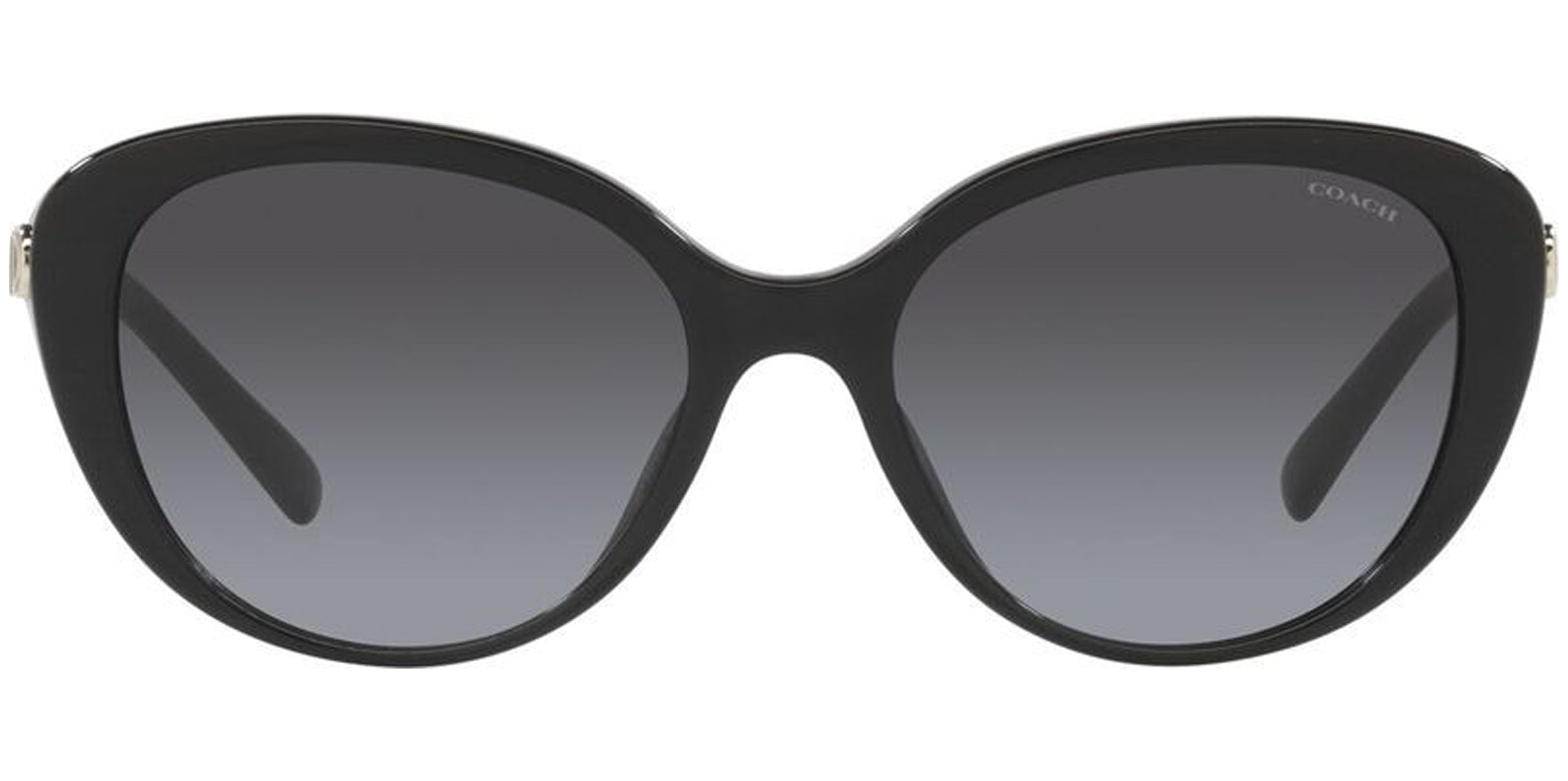 Coach Black Oval Cat Eye w/ Gradient Lens - Eyedictive