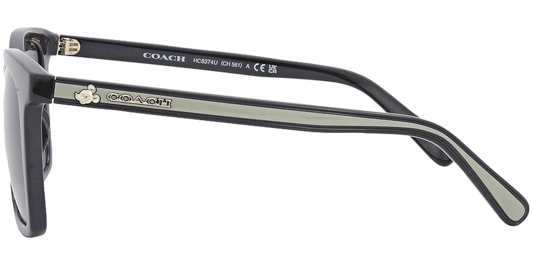 Coach Black Classic Square w/ Gradient Lens - Eyedictive