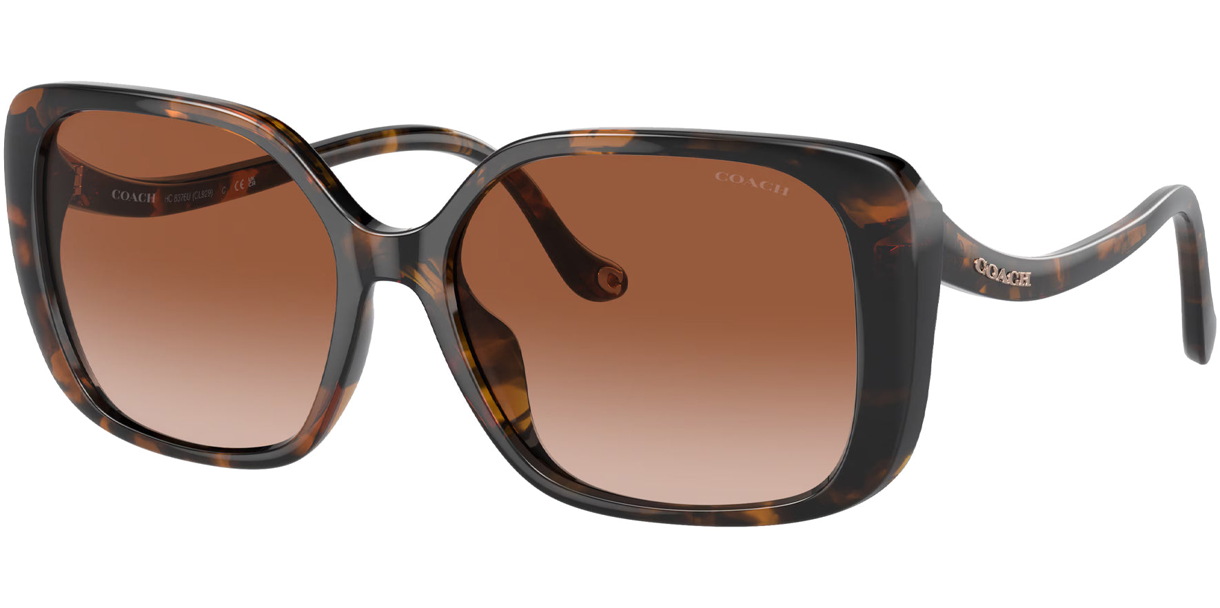 Coach Dark Tortoise Butterfly w/ Gradient Lens - Eyedictive