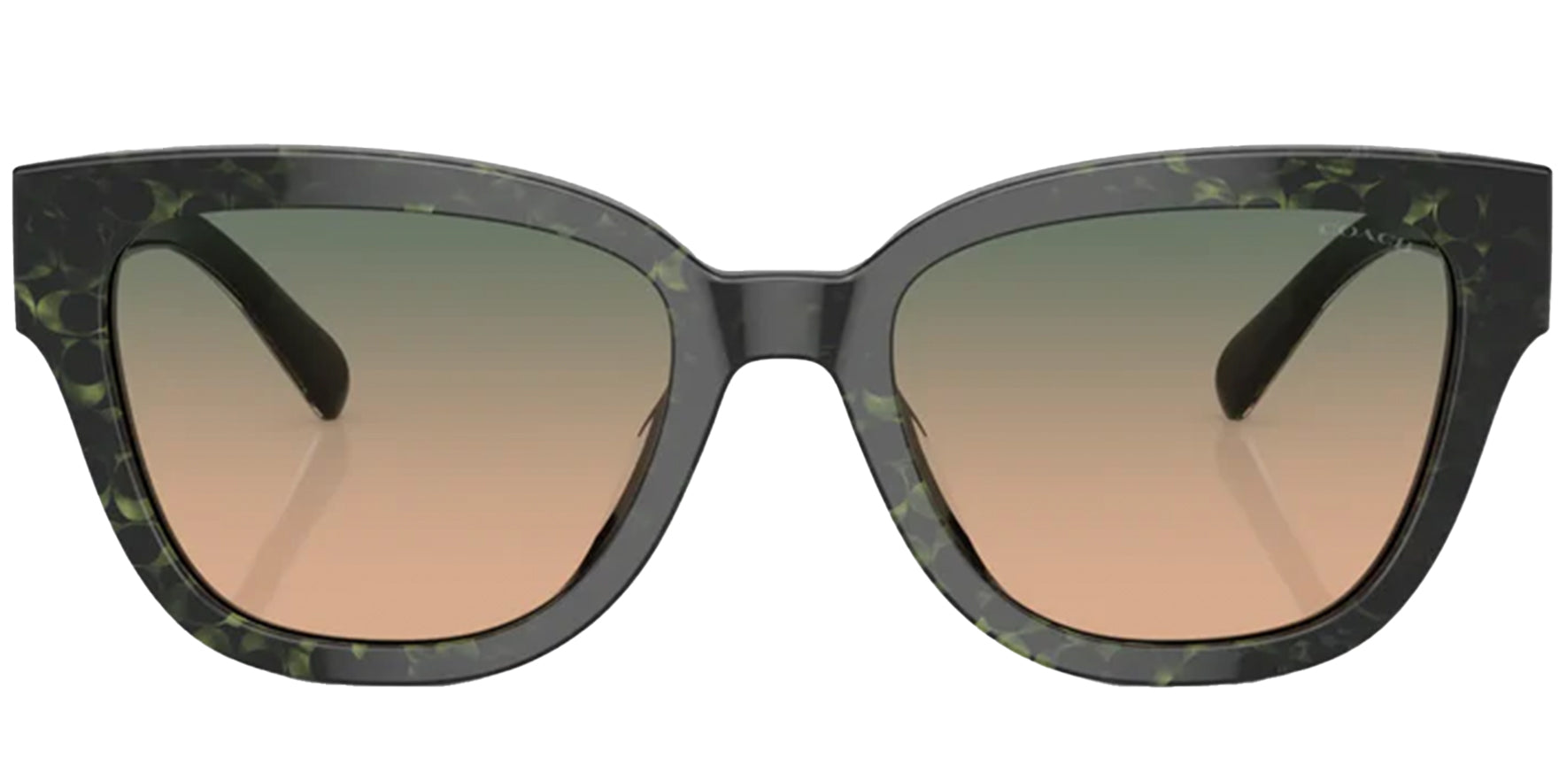 Coach C-Patterned Rounded Cat Eye w/ Gradient Lens - Eyedictive