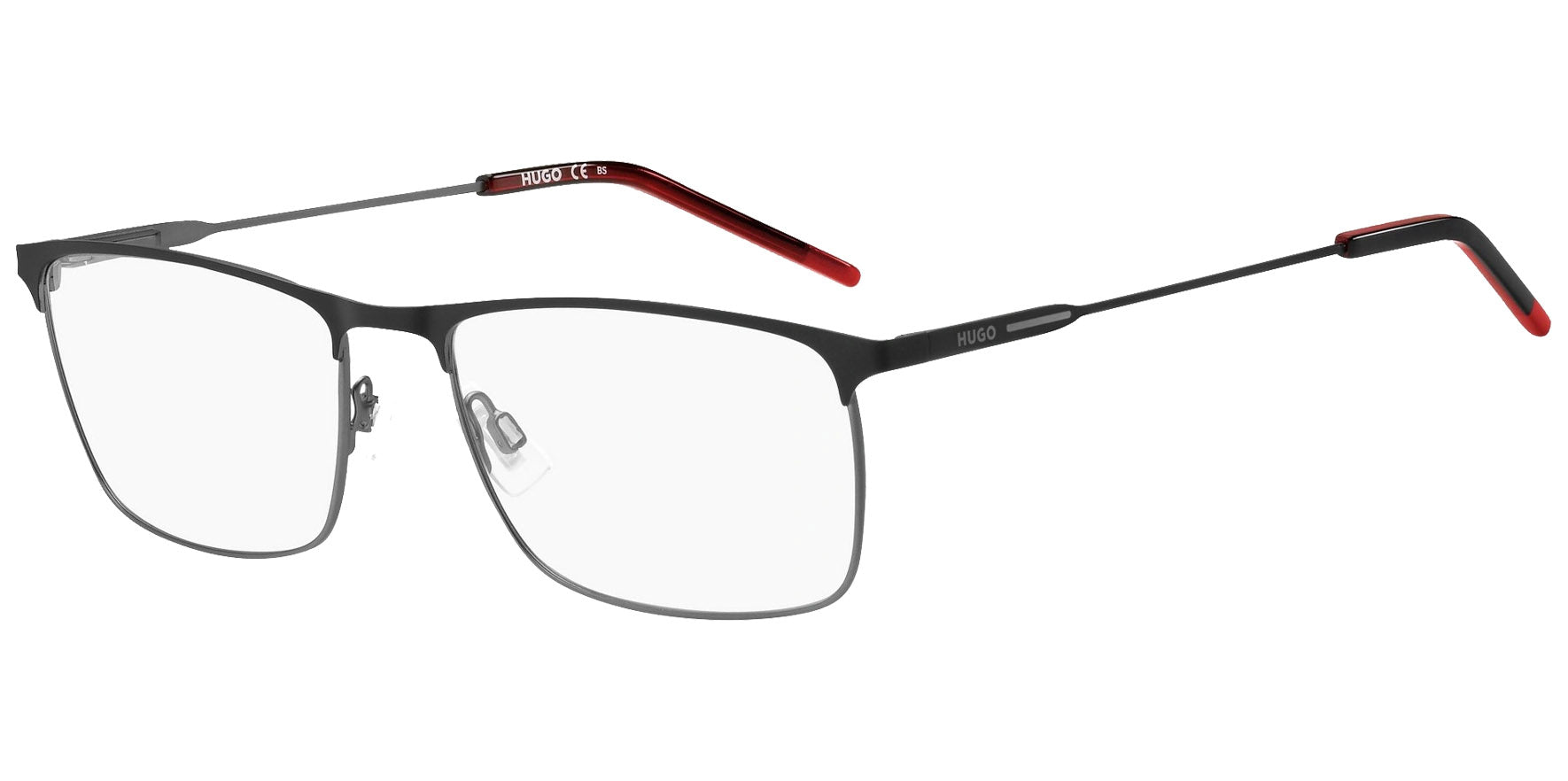 Hugo Boss Rectangle Eyeglasses w/ Slim Temples
