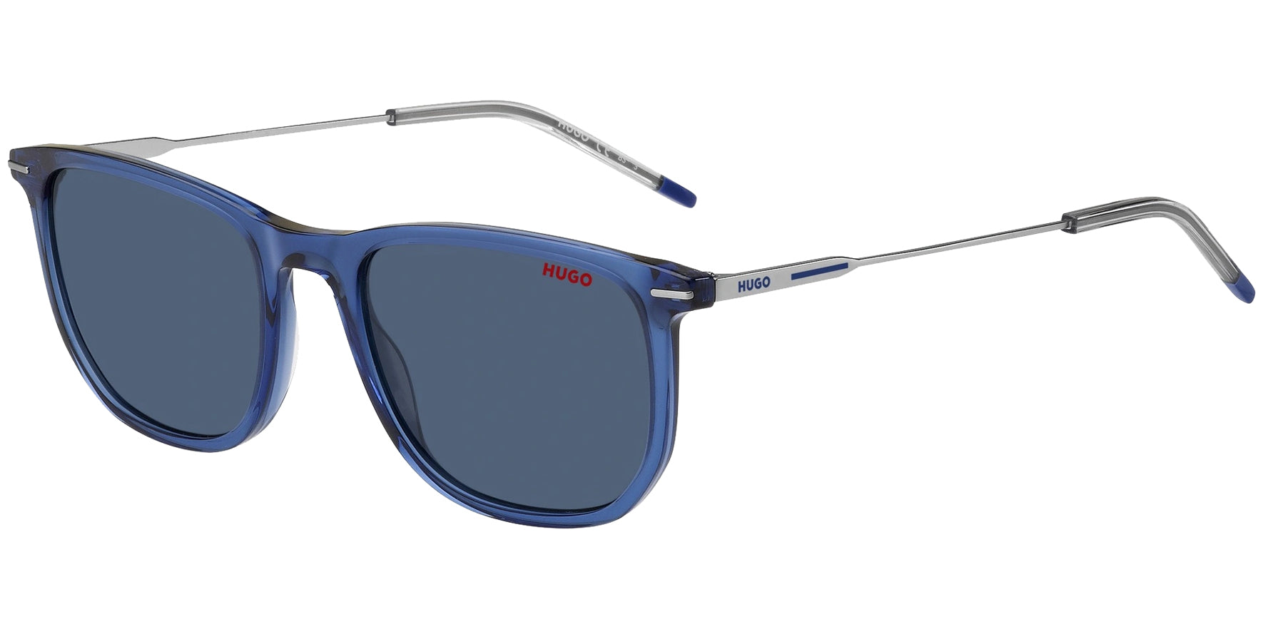 Hugo By Hugo Boss Blue Slim Temple Soft Square - Eyedictive