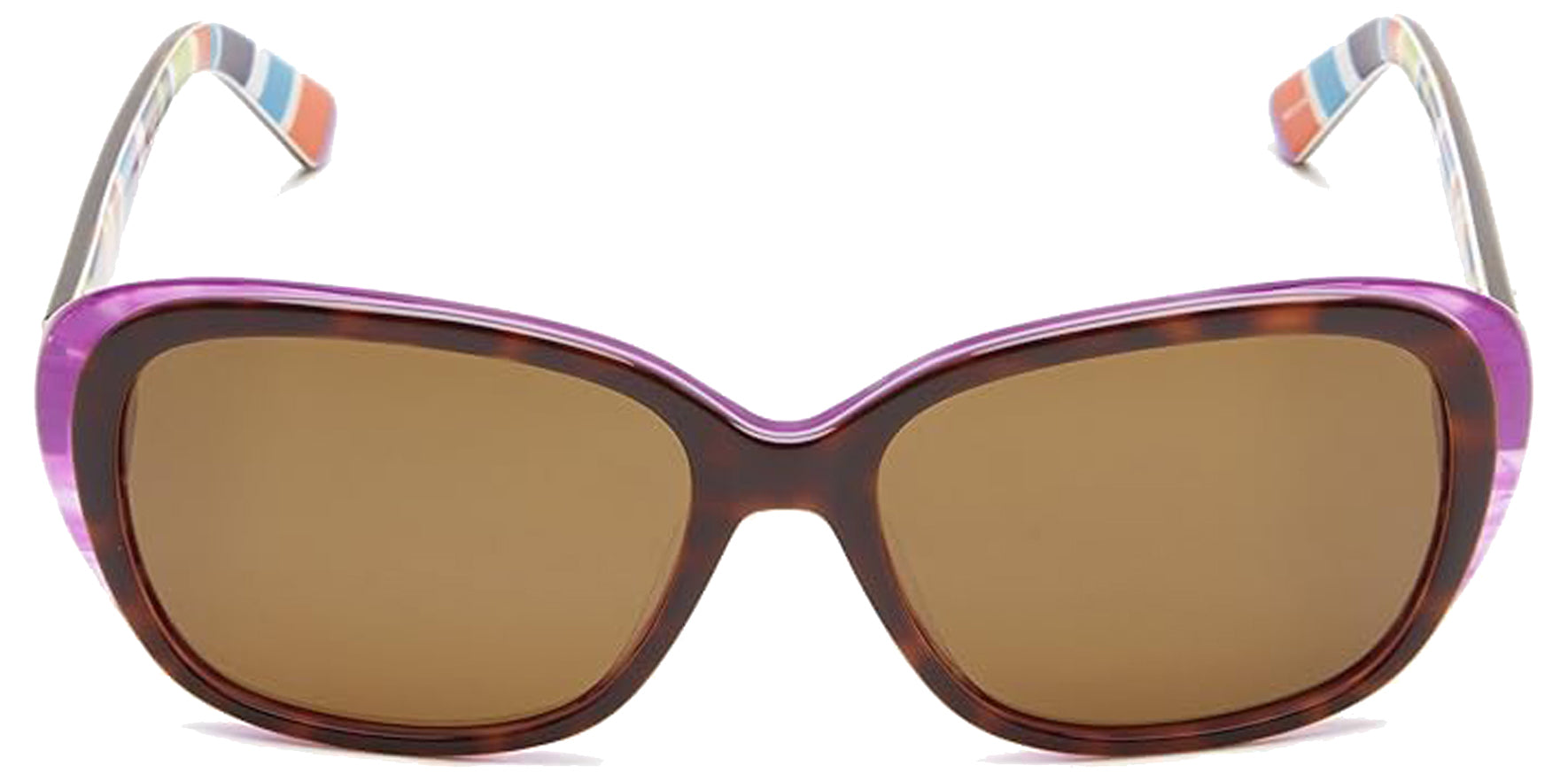 Kate Spade Hilde Polarized Tortoise/Purple/Striped Mod Oval - Eyedictive