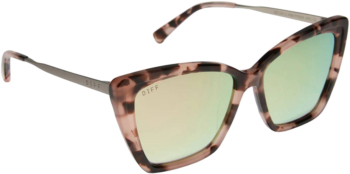 Diff Becky II Polarized Oversized Cat-Eye w/ Coated Temple Tips