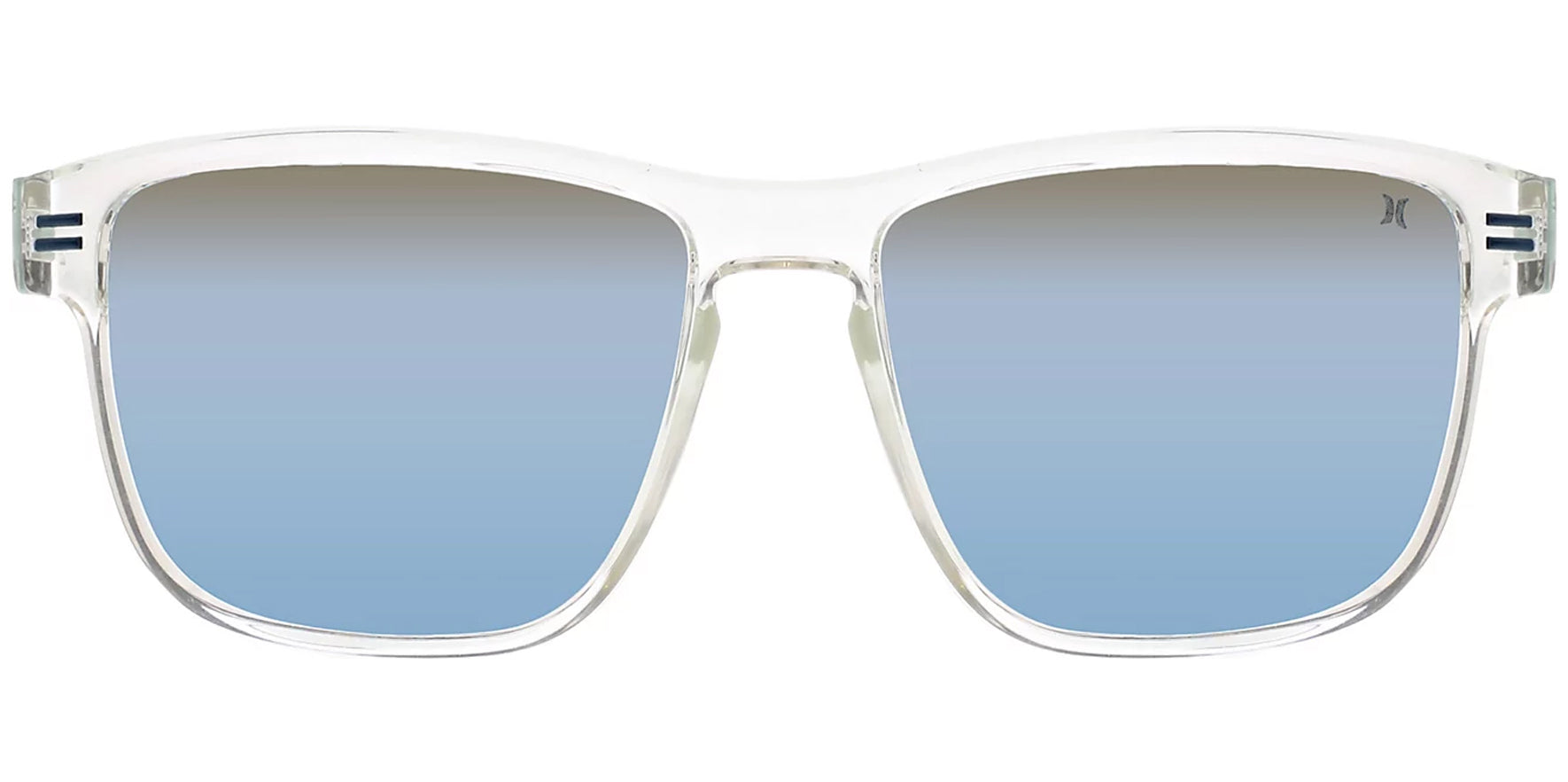 Hurley OGS Polarized Clear Crystal Square Wrap - Eyedictive