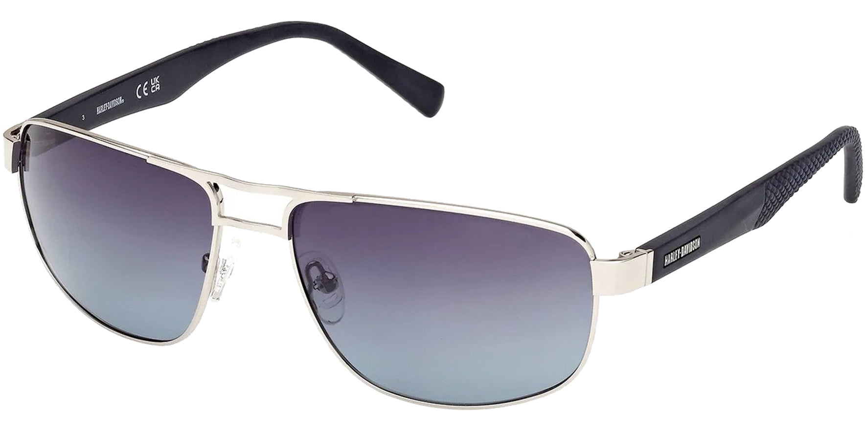 Harley Davidson Polarized Shiny Light Nickeltin Navigator w/ Gradient Lens