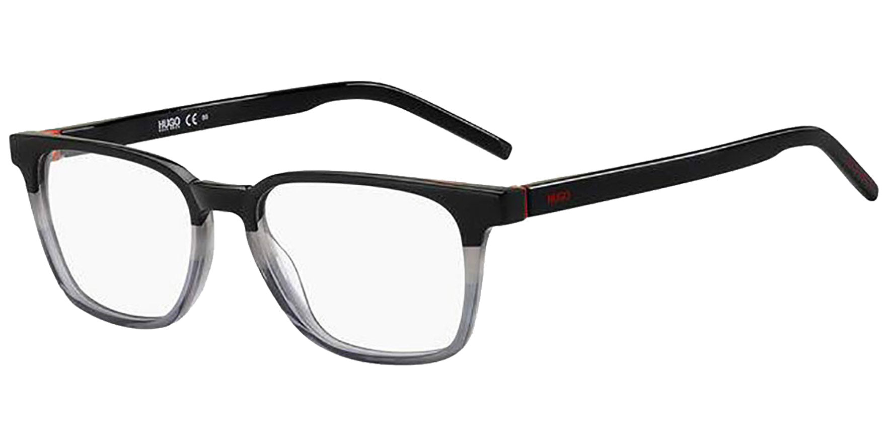 Hugo Boss Square Eyeglasses w/ Triangular Hinge Assembly