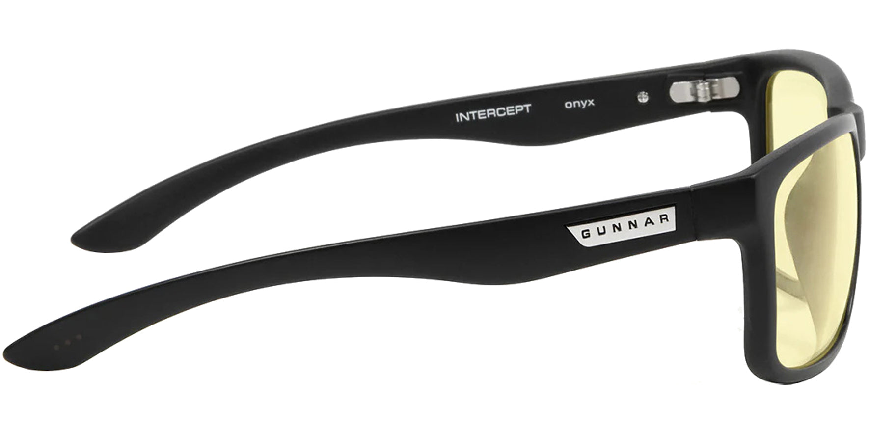 Gunnar Intercept Onyx Square Blue Light Blocking Reading Glasses