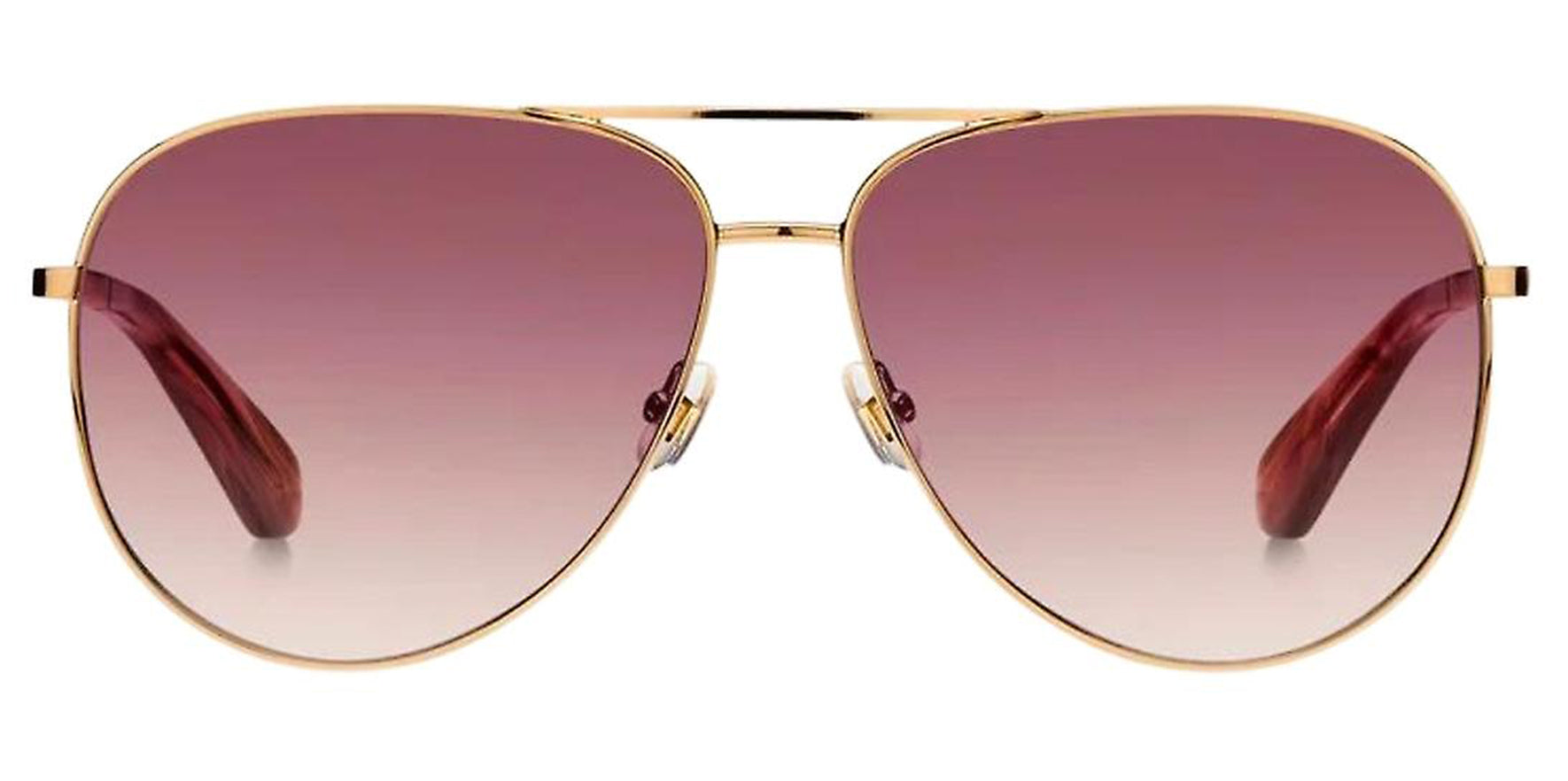 Kate Spade Isla Rose Gold-Tone Aviator w/ Gradient Lens - Eyedictive