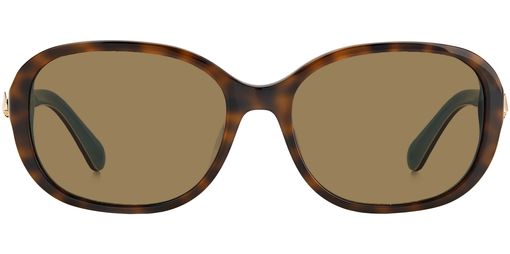 Kate Spade Izabella Polarized Havana Turquoise Oval - Eyedictive