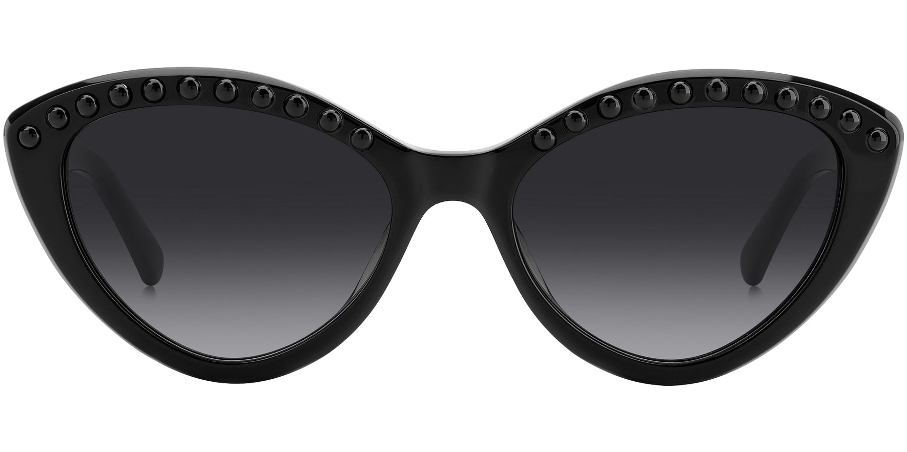 Kate Spade Juni Pearl Black Dotted Cat-Eye w/ Gradient Lens