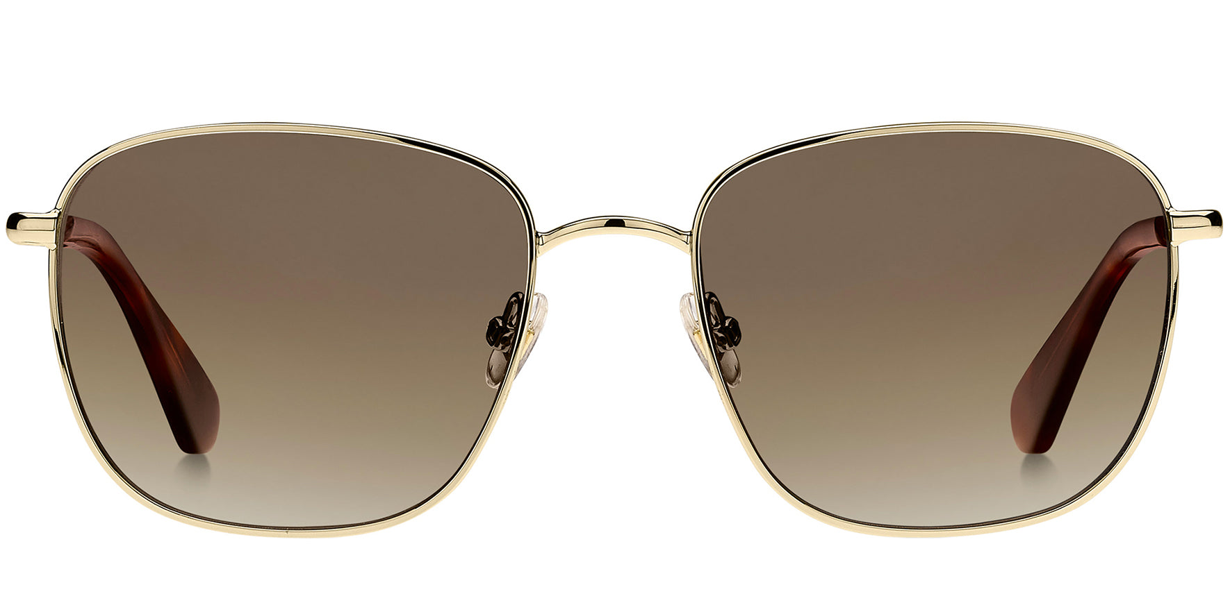 Kate Spade Kiyah Polarized Gold-Tone Squared Aviator - Eyedictive