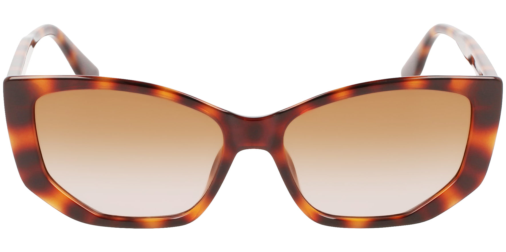 Karl Lagerfeld Tortoise Geometric Cat Eye - Eyedictive