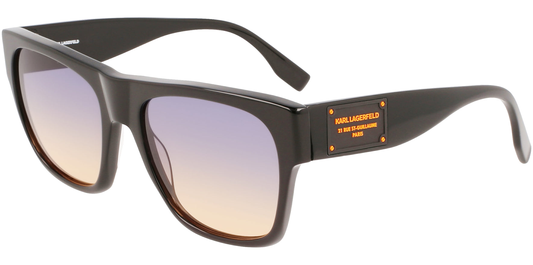 Karl Lagerfeld Black Soft Square w/ Gradient Lens - Eyedictive