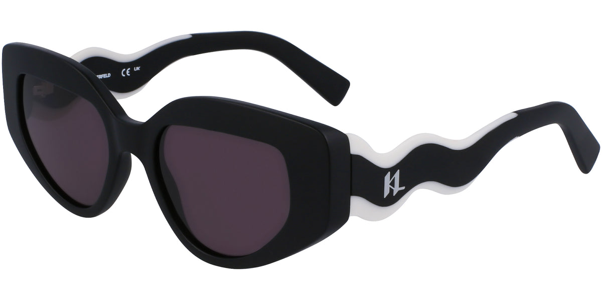 Karl Lagerfeld Cat-Eye w/ Wavy Bi-Color Temples