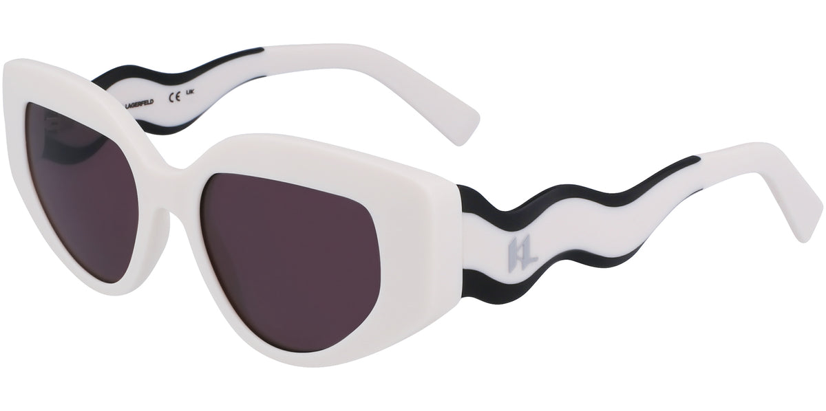 Karl Lagerfeld Cat-Eye w/ Wavy Bi-Color Temples