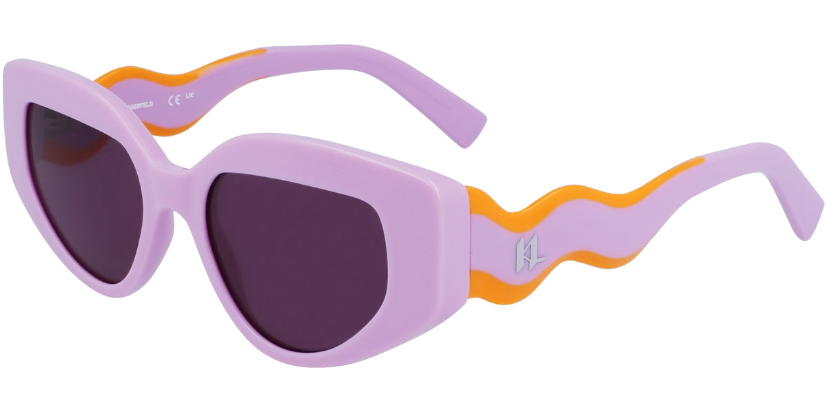 Karl Lagerfeld Cat-Eye w/ Wavy Bi-Color Temples