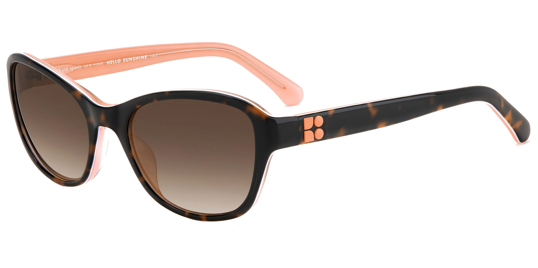 Kate Spade Golda Havana Oval w/ Gradient Lens