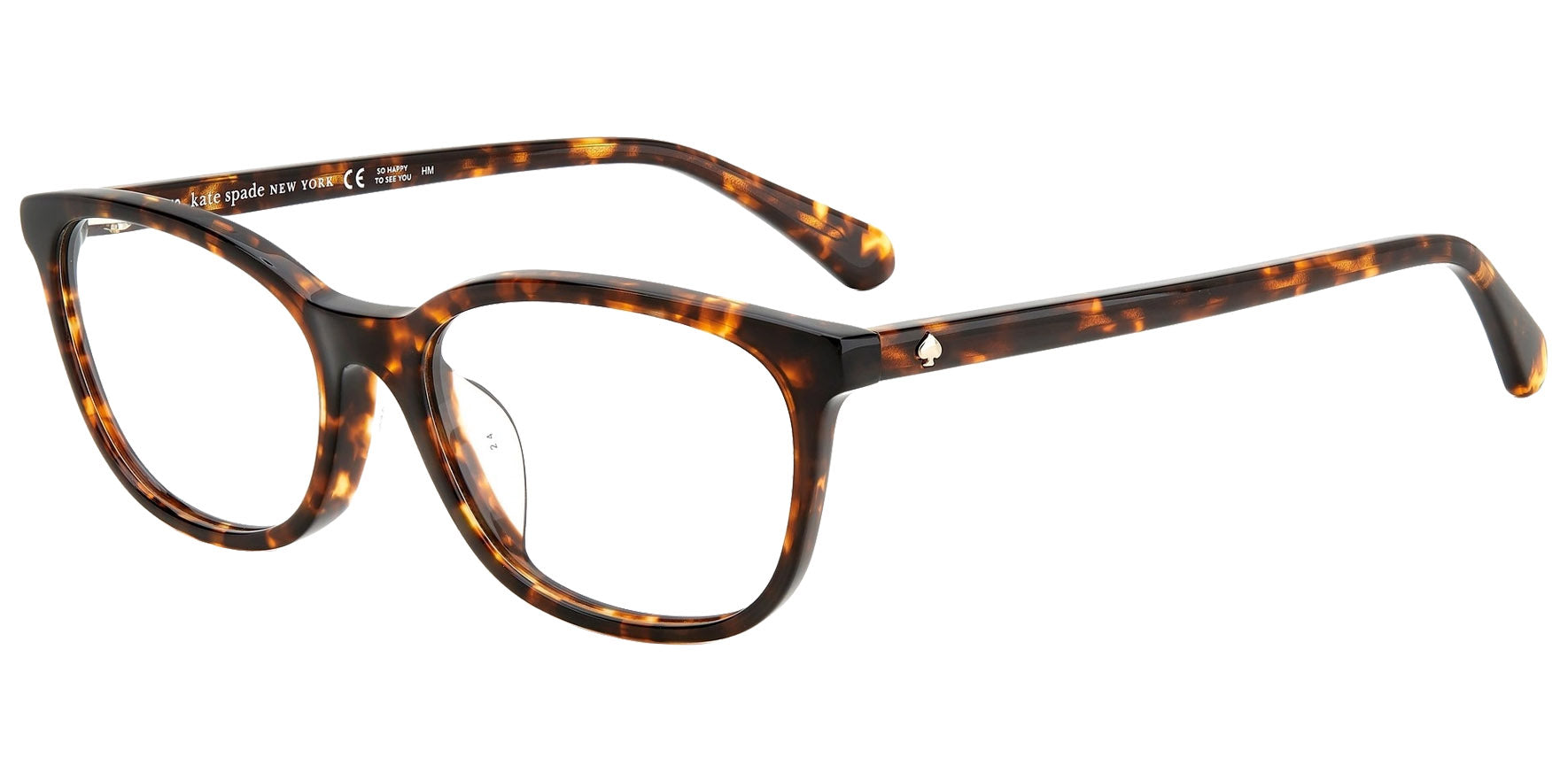 Kate Spade Haisley Soft Square Eyeglasses w/ Steel Hinges