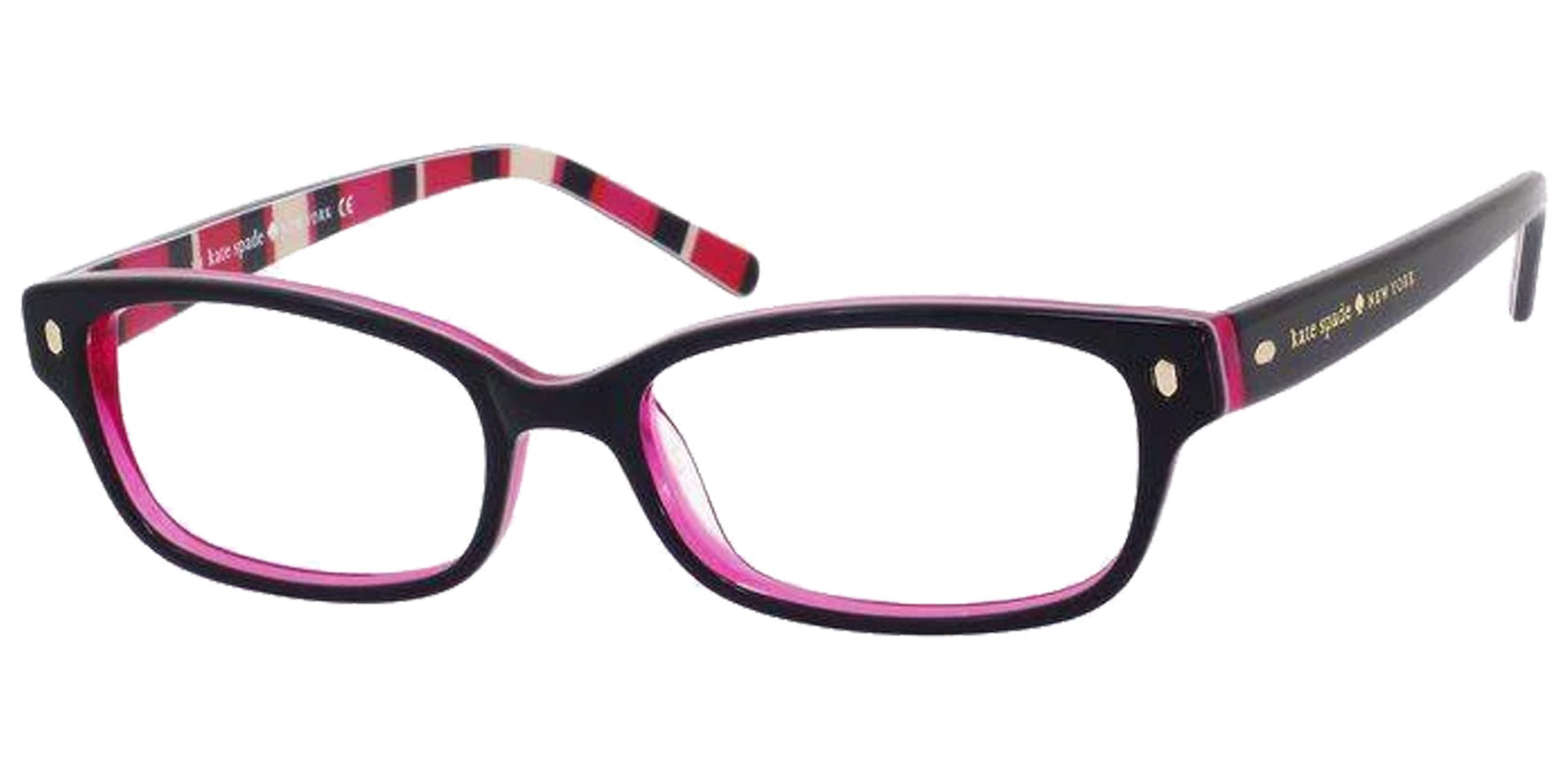 Kate Spade Lucyan Rectangular Eyeglasses w/ Rivet Detailing
