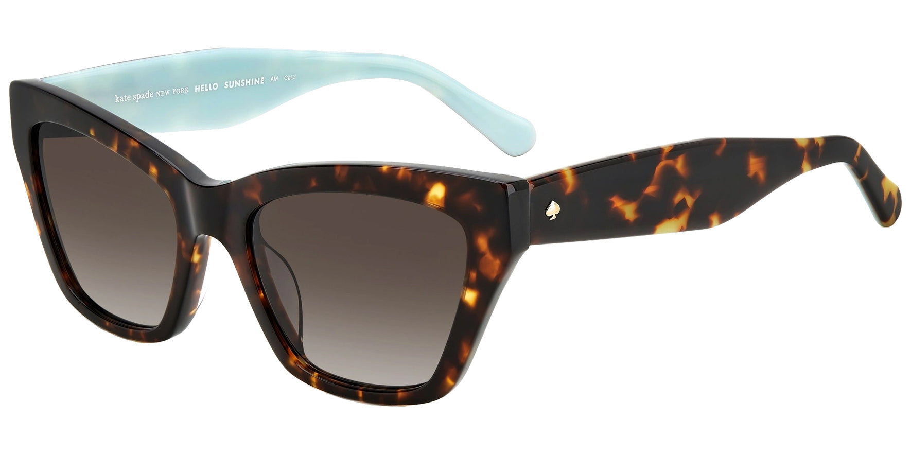 Kate Spade Women's Havana Cat Eye w/ Gradient Lens