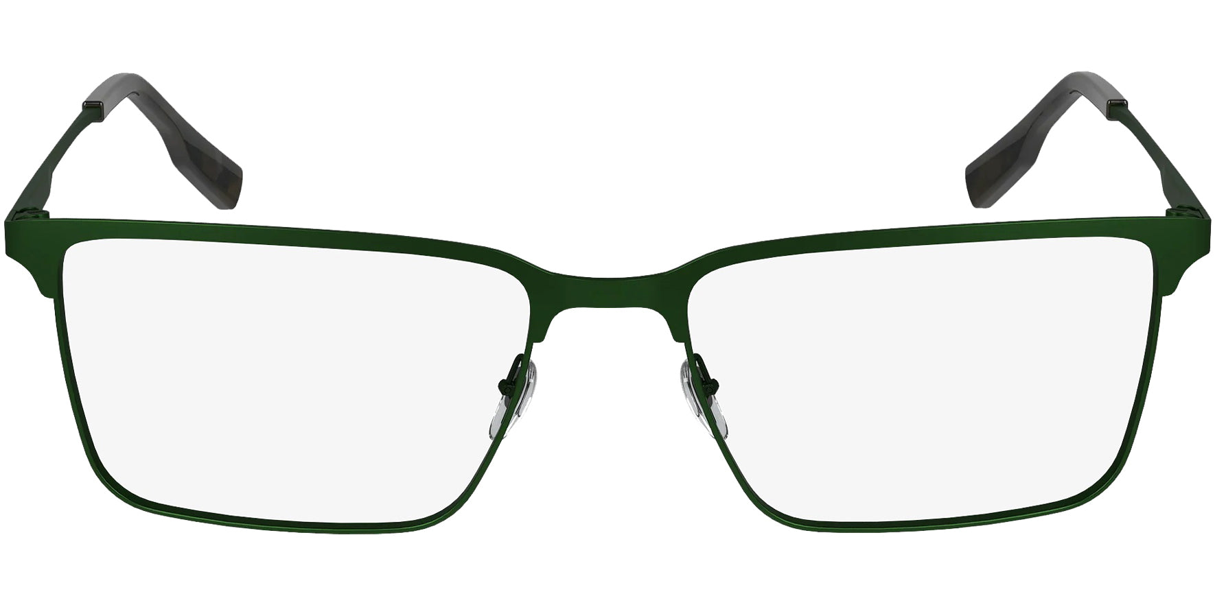 Lacoste Green Rectangle Eyeglass Frames w/ Spring Flex Hinges