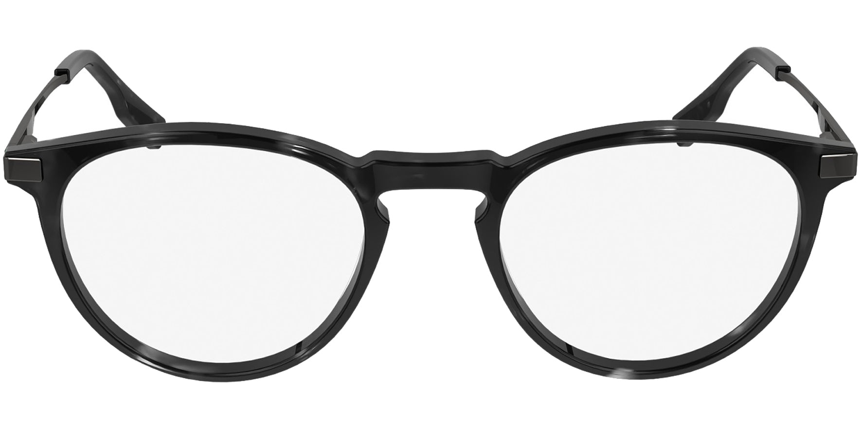 Lacoste Havana Gray Round Pantos Eyeglass Frames