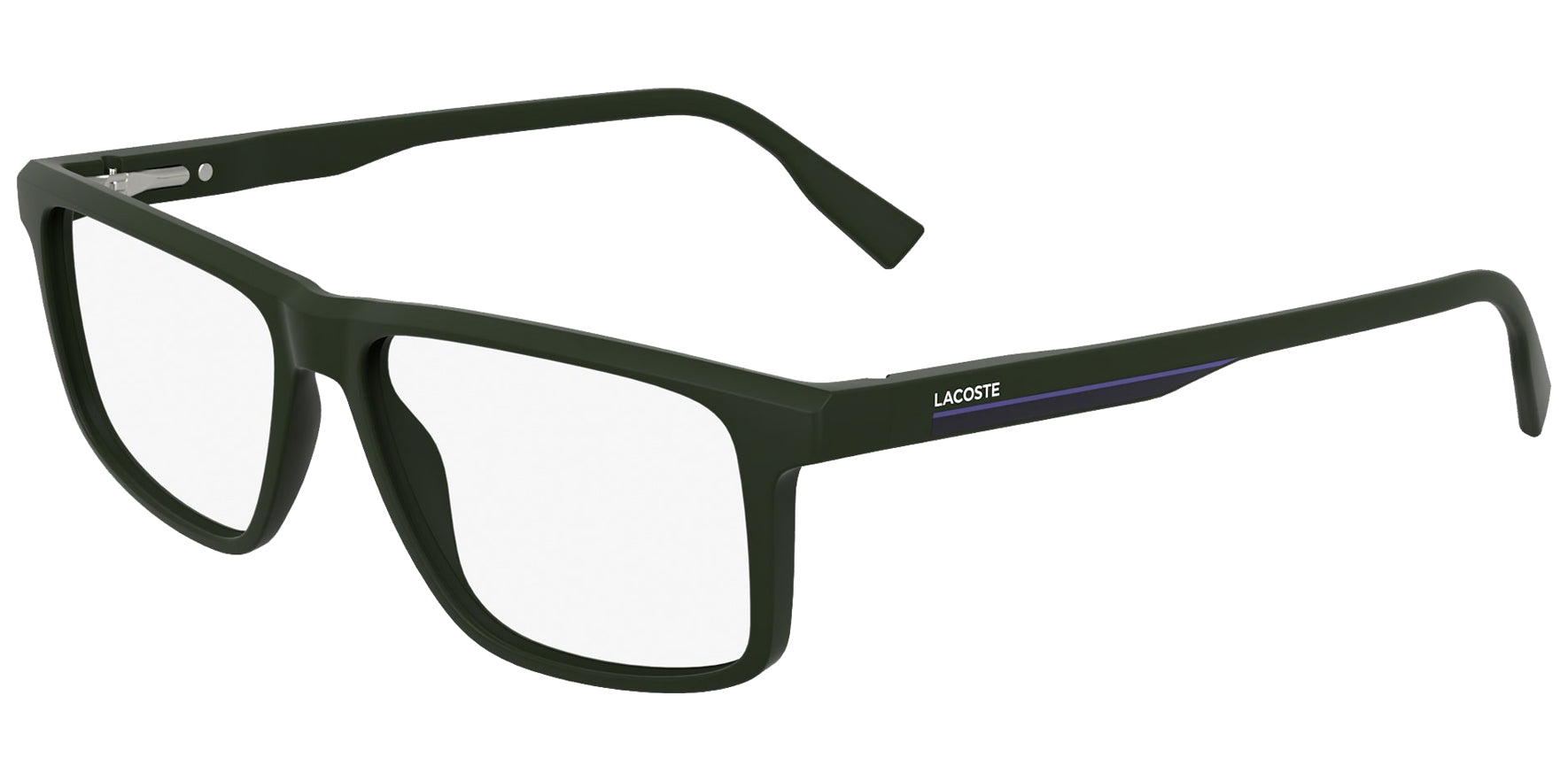 Lacoste Rectangular Eyeglass Frames w/ Spring Flex Hinges